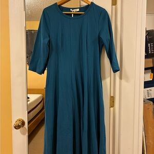 Grace Karin Teal Long Sleeve Dress